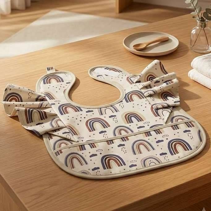 پیشبند ضد آب طرح رنگین کمان آبی