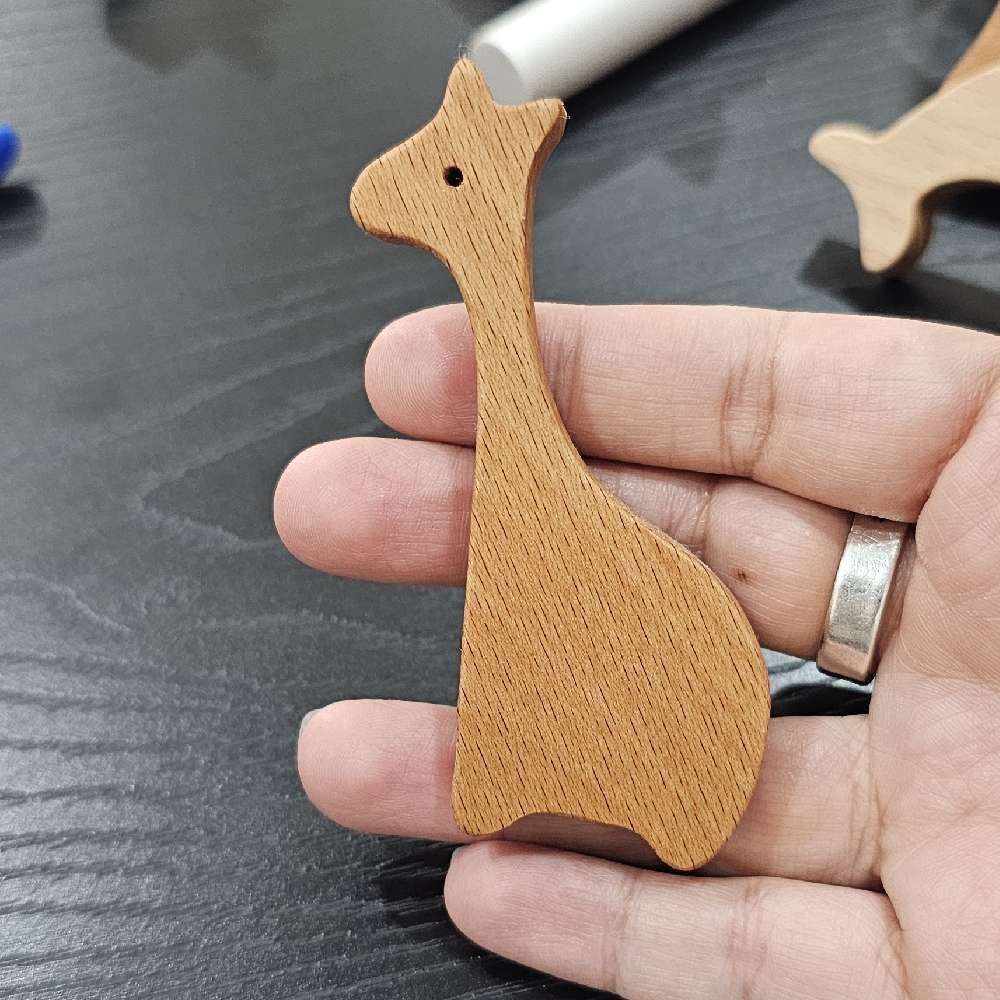 دستگیره چوبی کمد کودک مدل زرافه