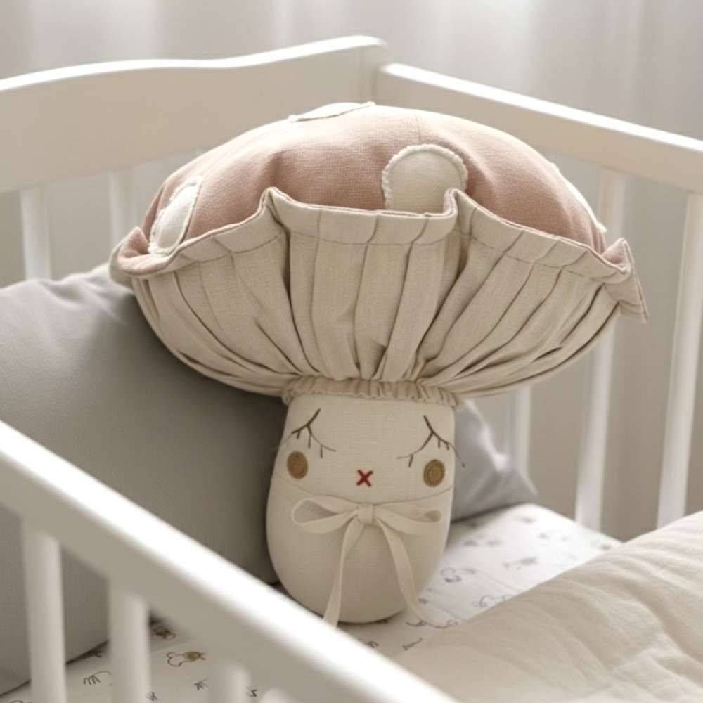 دیوارکوب اتاق کودک مدل قارچ صورتی