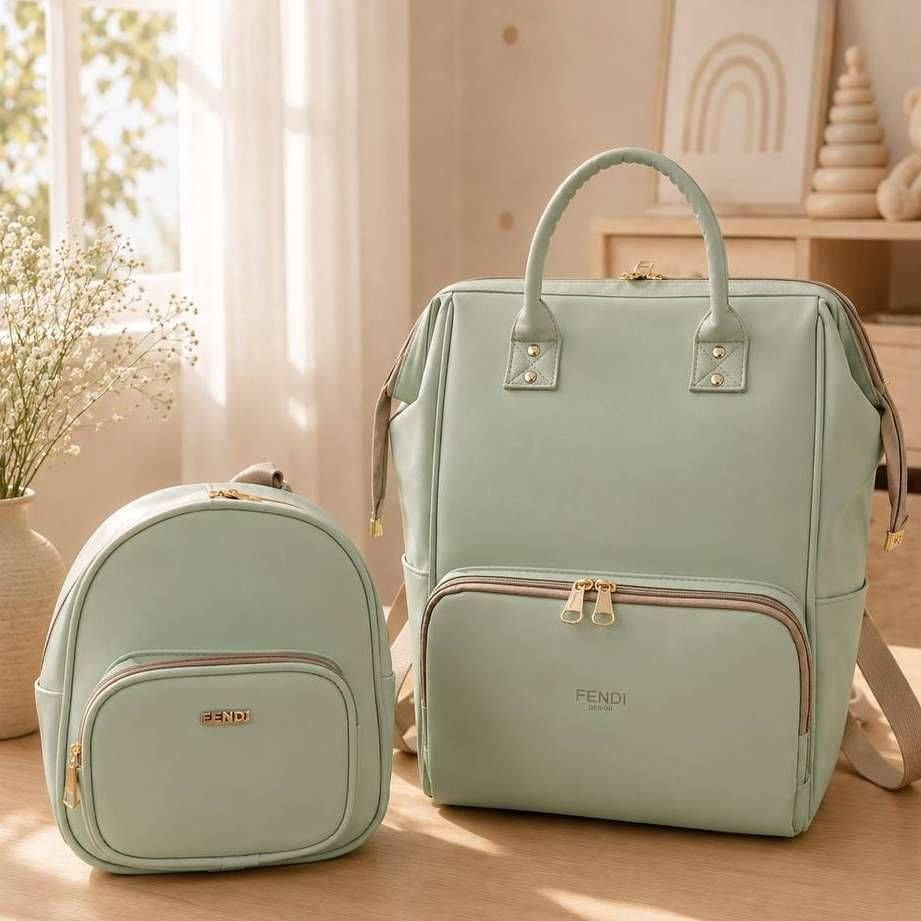 کوله مادر و نوزاد مدل FENDI رنگ سبز