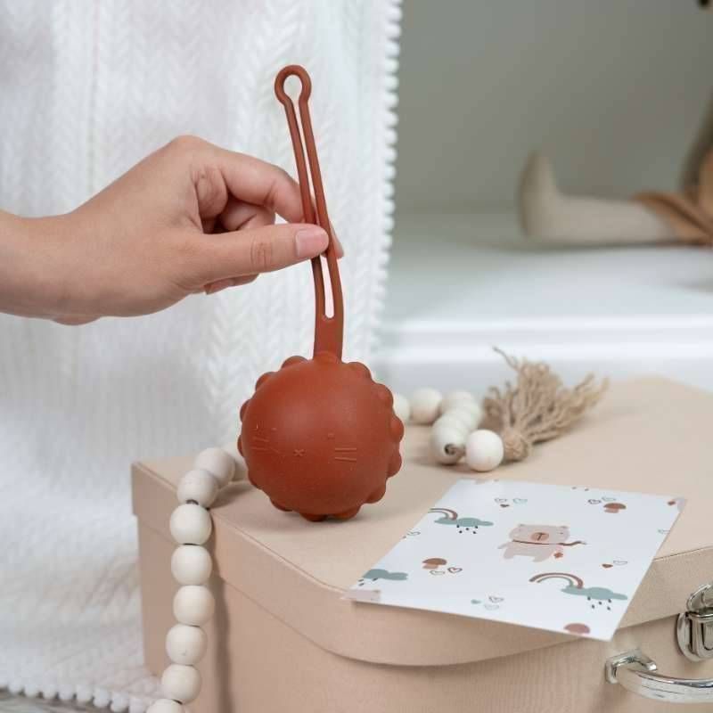 قاب پستونک سیلیکونی قهوه ای پررنگ